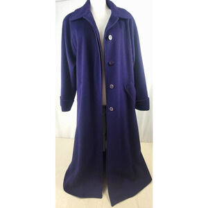 Vintage Steve by Searle Long Wool Coat Deep Purple Women’s 10